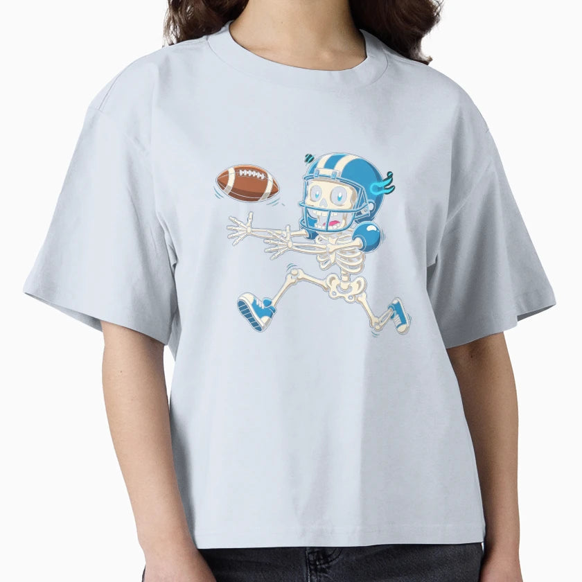 American Football Skeleton Halloween T-Shirt - Novelty Apparel Unisex - T-Shirt, Sweatshirt, Hoodie