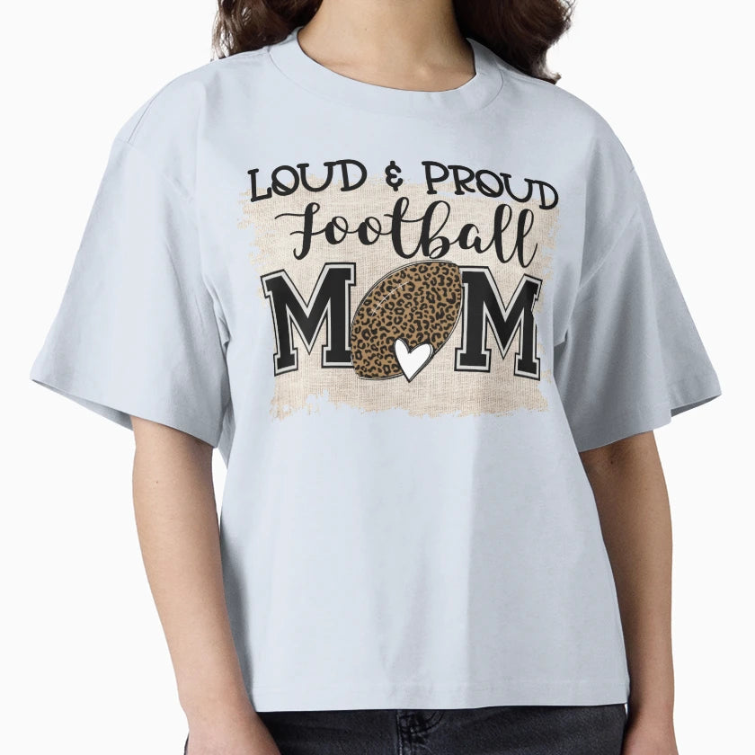 Football Mom T-Shirt - Custom Art Print Men Women - T-Shirt, Sweatshirt, Hoodie