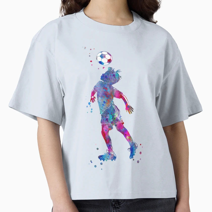 Soccer Player Little Heading Ball T-Shirt - Novelty Apparel Unisex - T-Shirt, Sweatshirt, Hoodie