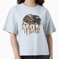 Football Player And Cheerleader Mom T-Shirt - Custom Art Print Men Women - T-Shirt, Sweatshirt, Hoodie