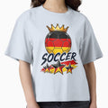 Germany Flag Crowned Soccer Ball by QuiteOrbit - Adult & Kids T-Shirts, Sweatshirts & Hoodies apparel design preview 1