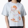 Funny Halloween Skeleton Football T-Shirt - Novelty Apparel for Adults - T-Shirt, Sweatshirt, Hoodie