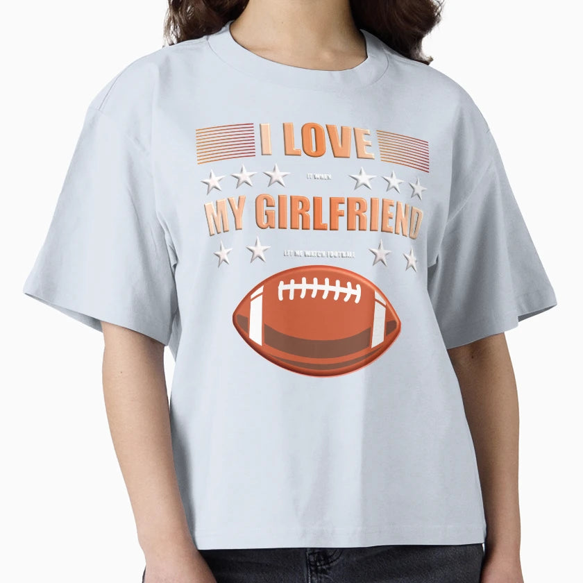 American Football Valentines Day T-Shirt - Casual Everyday Wear for Adults - T-Shirt, Sweatshirt, Hoodie