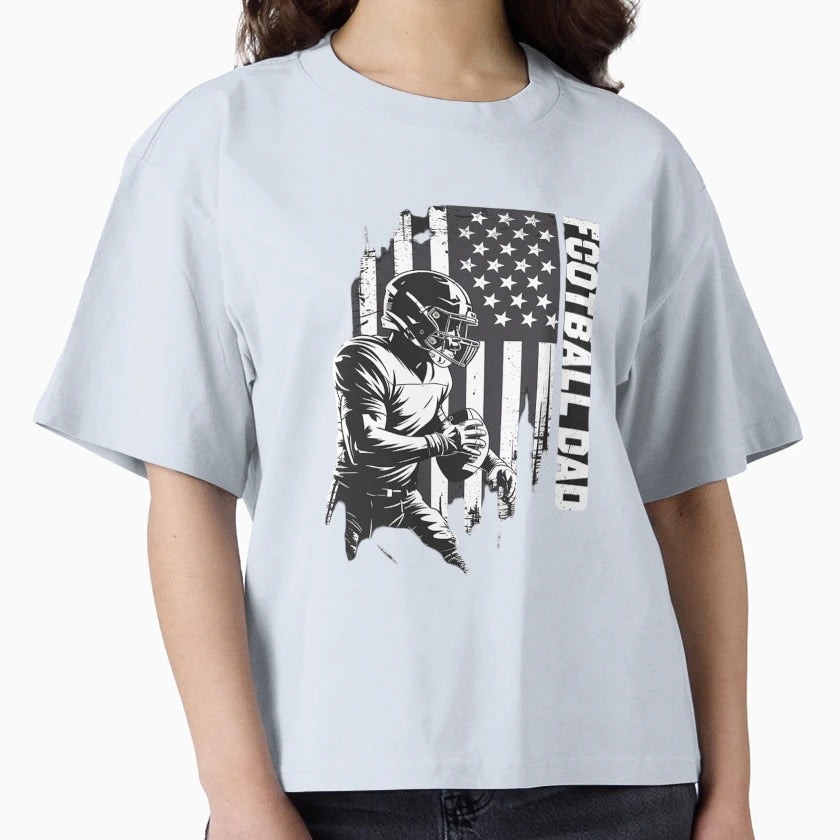 Football Dad American Football T-Shirt - Fun Novelty Design Men Women - T-Shirt, Sweatshirt, Hoodie