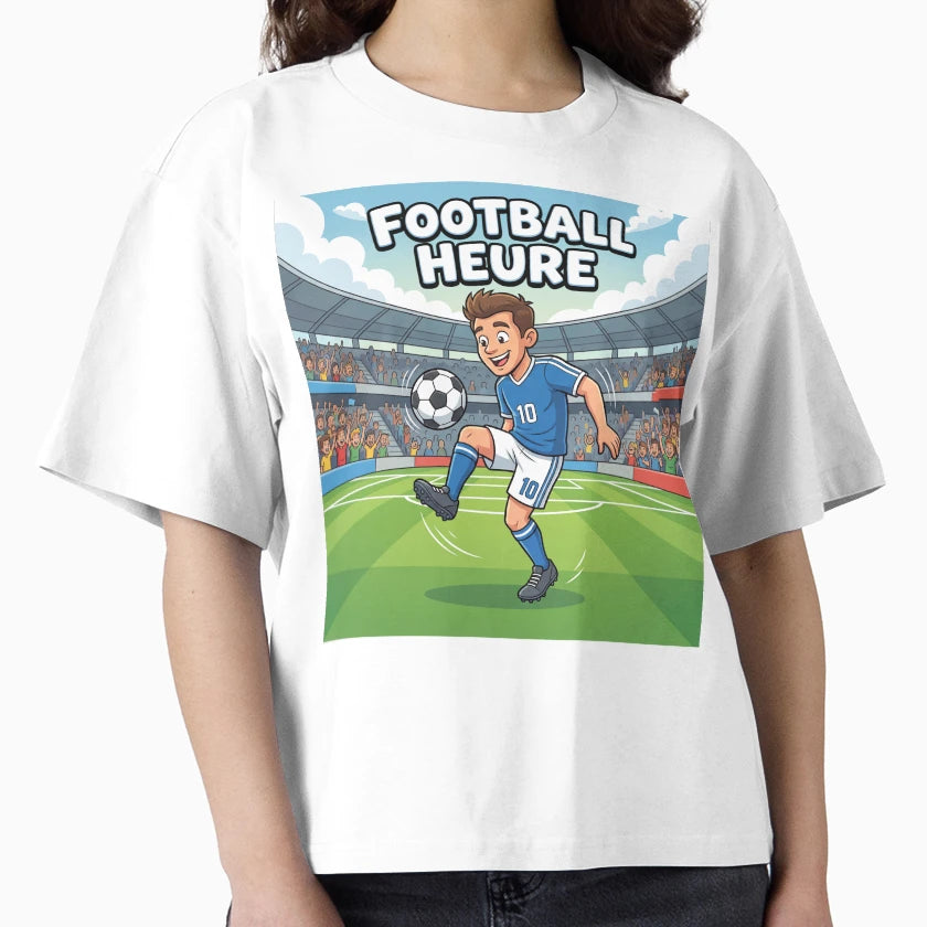 Football Time Football Player Action T-Shirt - Custom Art Print for Adults - T-Shirt, Sweatshirt, Hoodie
