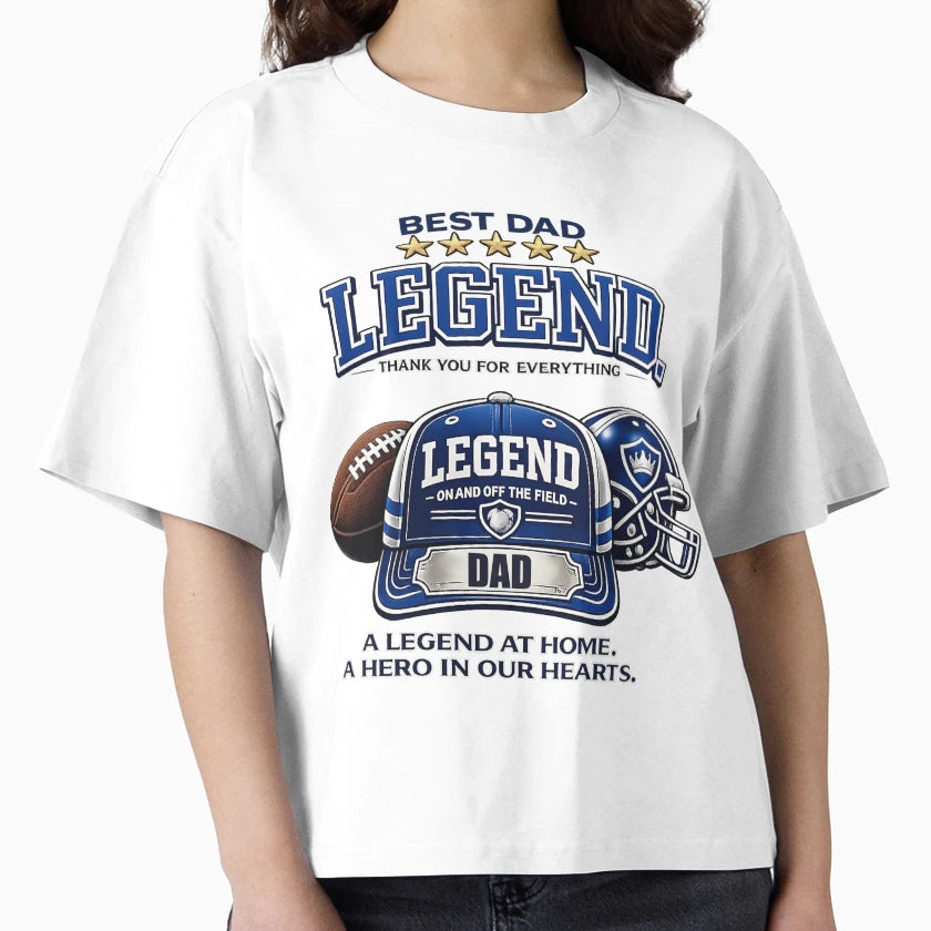 Dad Legend Blue Baseball Cap T-Shirt - Minimalist Print Unisex - T-Shirt, Sweatshirt, Hoodie