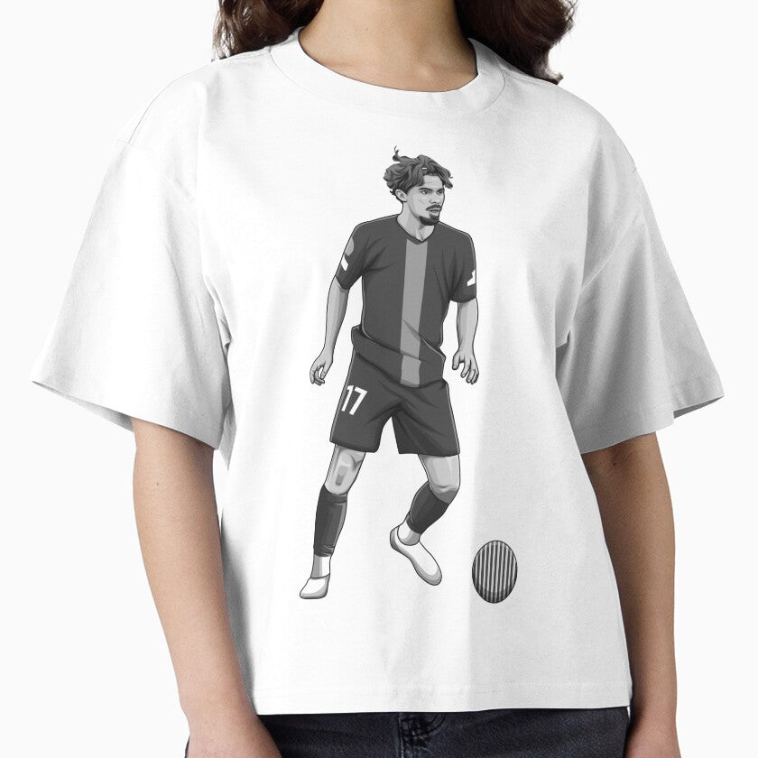 Vitinha Black and White Version by Aldduardo - Adult & Kids T-Shirts, Sweatshirts & Hoodies apparel design preview 1