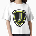 Illustration Letter J Esports Shield T-Shirt - Aesthetic Graphic Unisex - T-Shirt, Sweatshirt, Hoodie