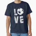 Love Soccer Football T-Shirt - Trendy Graphic for Adults - T-Shirt, Sweatshirt, Hoodie
