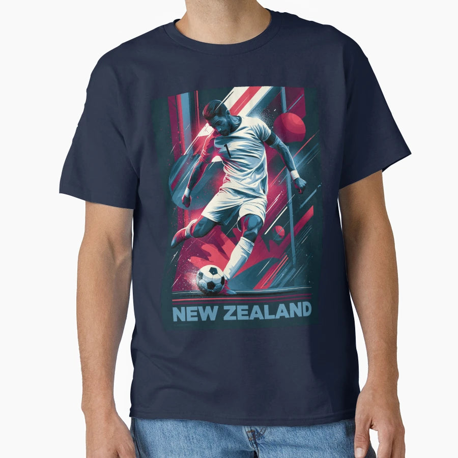 New Zealand Soccer T-Shirt - Graphic Print for Adults - T-Shirt, Sweatshirt, Hoodie