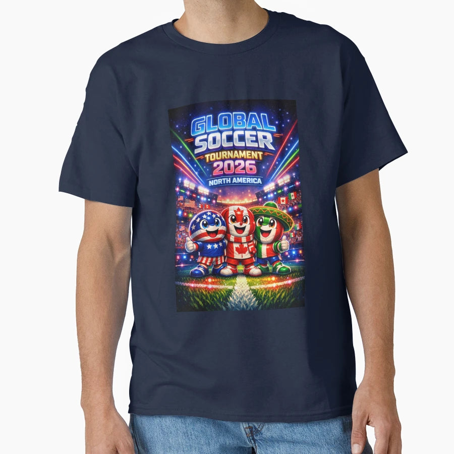 Global Soccer Tournament 2026 T-Shirt - Casual Everyday Wear for Adults - T-Shirt, Sweatshirt, Hoodie