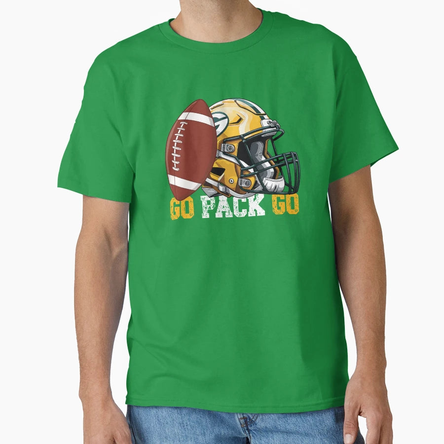 Go Pack Go Football T-Shirt - Novelty Apparel Unisex - T-Shirt, Sweatshirt, Hoodie