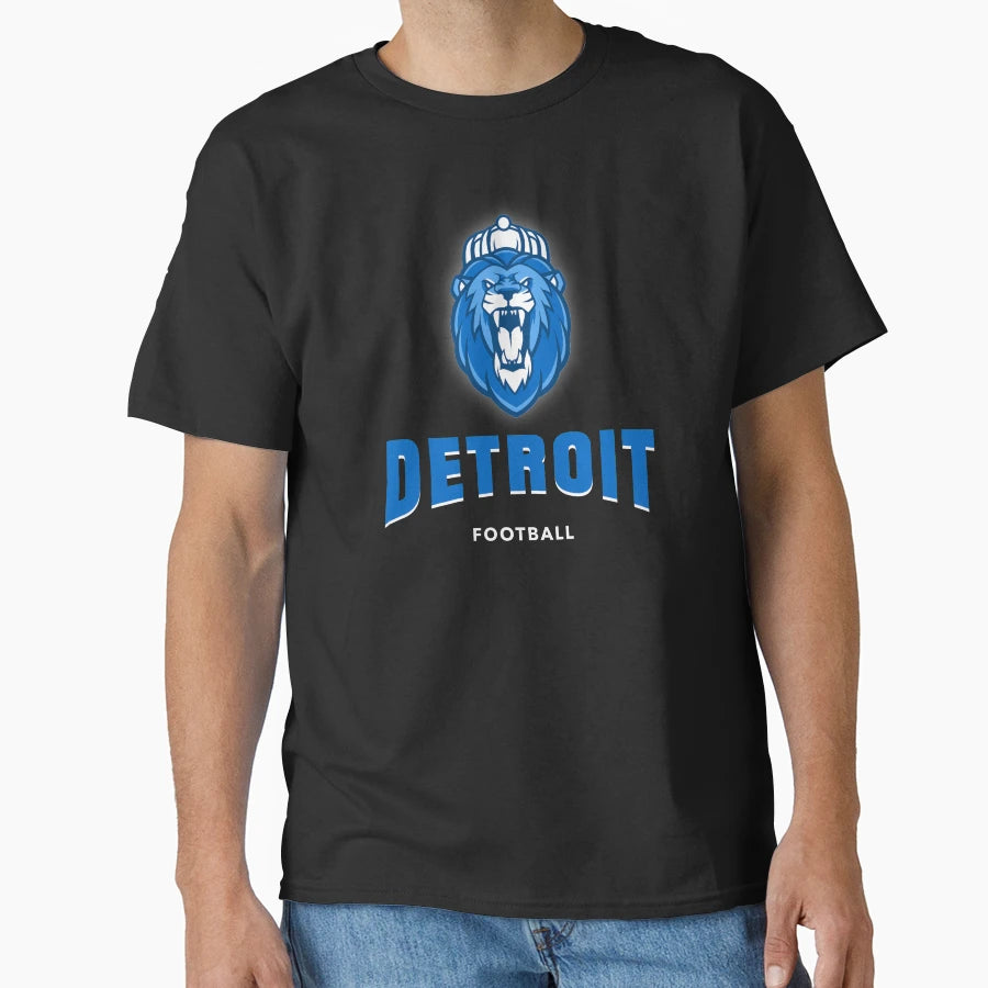 Detroit Lions Soccer T-Shirt - Casual Everyday Wear Men Women - T-Shirt, Sweatshirt, Hoodie