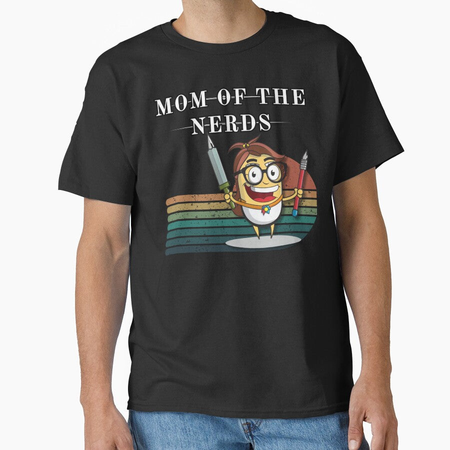Nerd Mom by Agnesbo - Adult & Kids T-Shirts, Sweatshirts & Hoodies apparel design preview 1