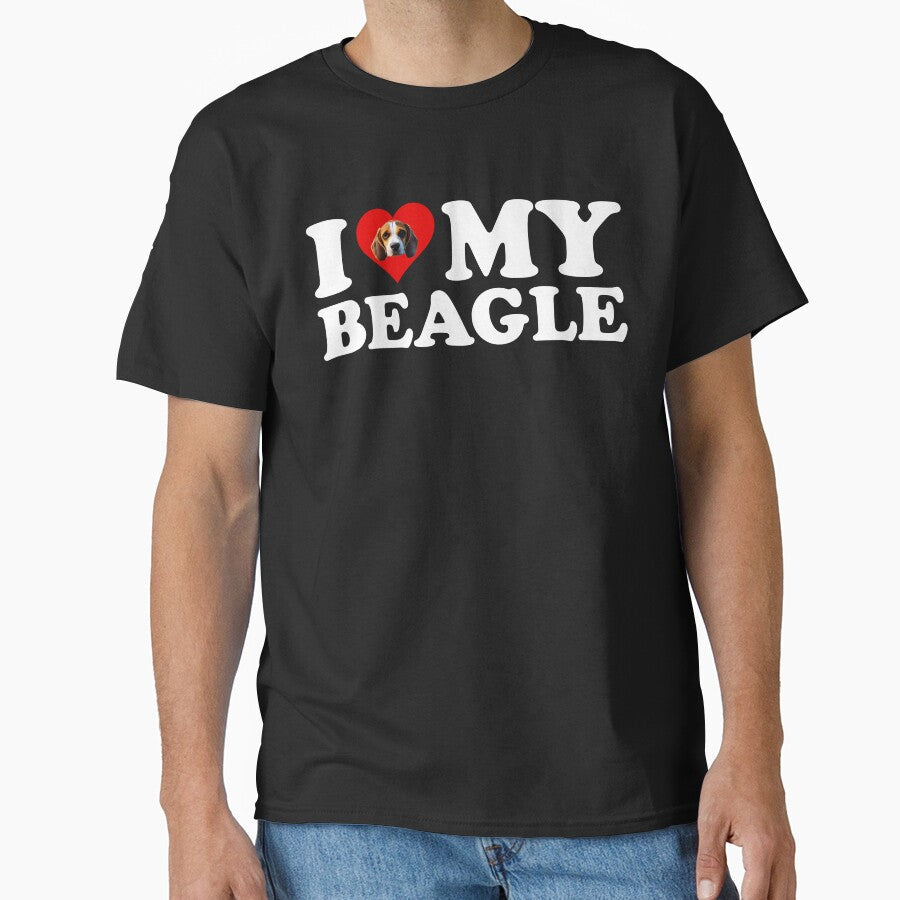 I Love My Beagle by Cat Lady Designs - Adult & Kids T-Shirts, Sweatshirts & Hoodies apparel design preview 1