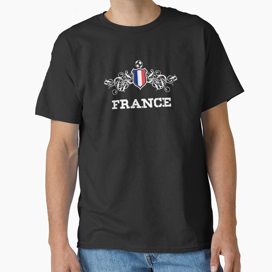 Soccer Fan Design: France by Dan-Barisi - Adult & Kids T-Shirts, Sweatshirts & Hoodies apparel design preview 1