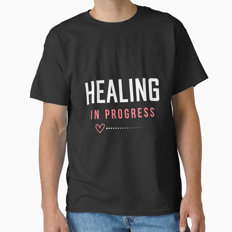 Healing In Progress Affirmation Self Care Journey - Adult & Kids T-Shirts, Sweatshirts & Hoodies apparel design preview 1