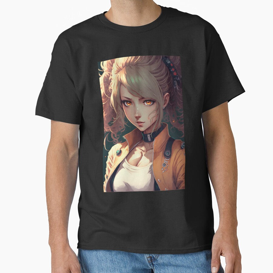 Anime Girl Cute with Blond Hair by Bubblebuk - Adult & Kids T-Shirts, Sweatshirts & Hoodies apparel design preview 1