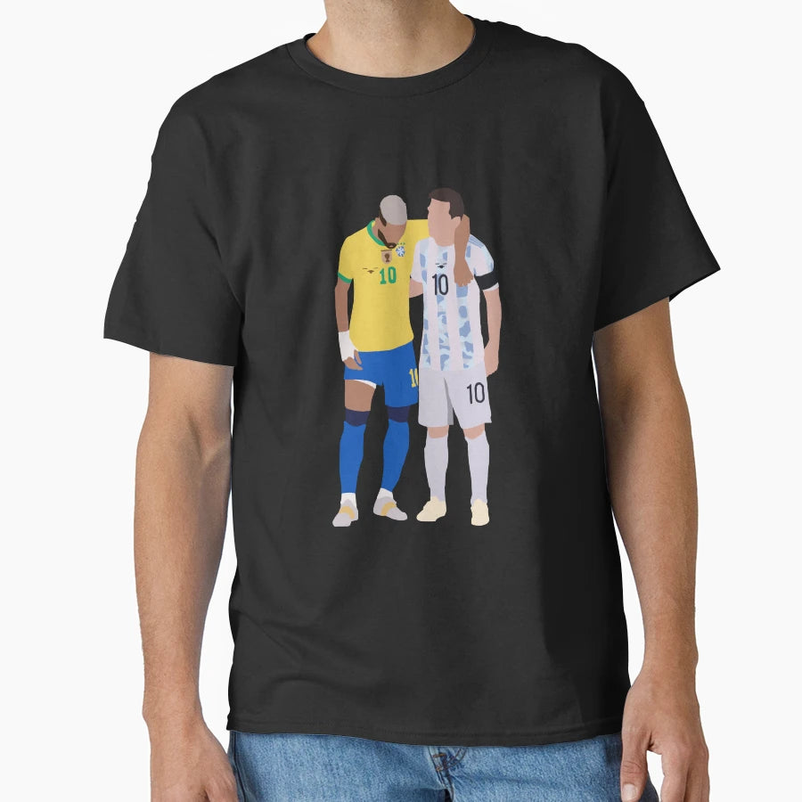 Messi And Neymar Copa America Friends T-Shirt - Novelty Apparel Unisex - T-Shirt, Sweatshirt, Hoodie