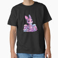 Paint Dripping Goth Kawaii Bunny Digital Design Dark - Adult & Kids T-Shirts, Sweatshirts & Hoodies apparel design preview 1