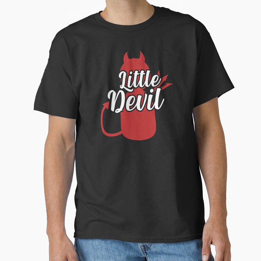 Little Devil Scary Funny Halloween Costume design by - Adult & Kids T-Shirts, Sweatshirts & Hoodies apparel design preview 1