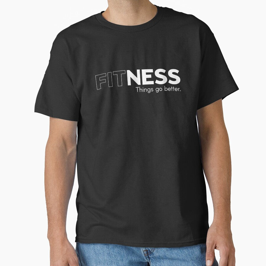 Fitness Things go better quotes motivational by - Adult & Kids T-Shirts, Sweatshirts & Hoodies apparel design preview 1