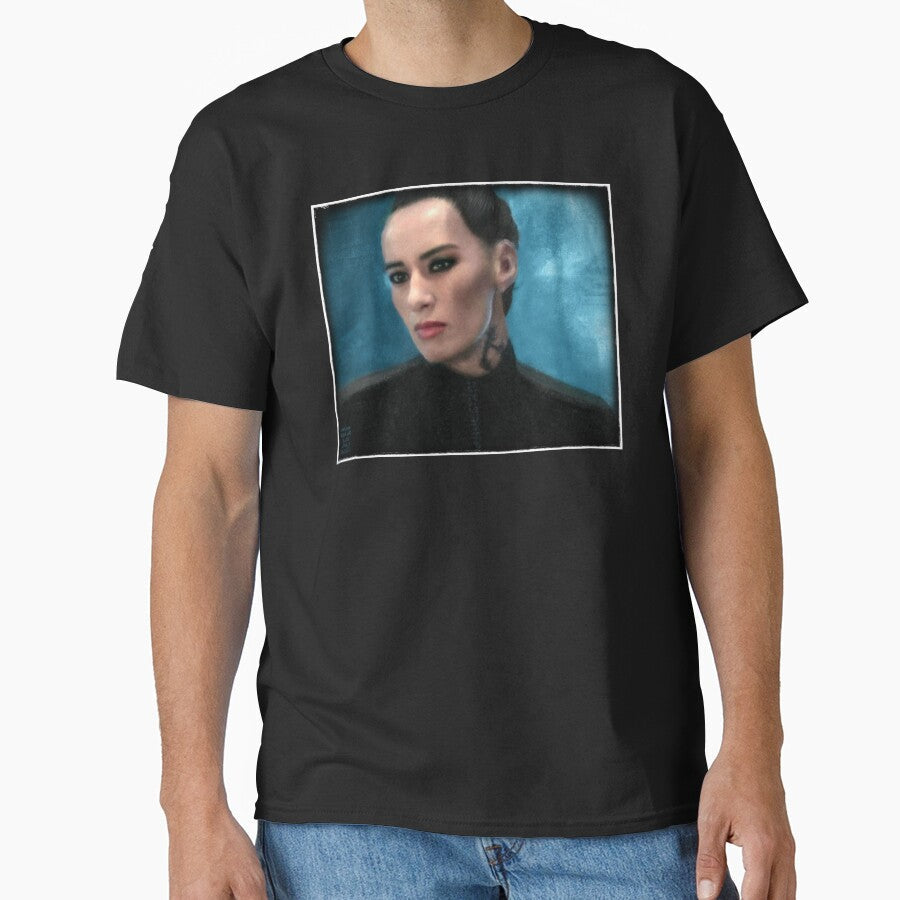 Drummer Blue Fast Paint Portrait by orionlodubyal - Adult & Kids T-Shirts, Sweatshirts & Hoodies apparel design preview 1