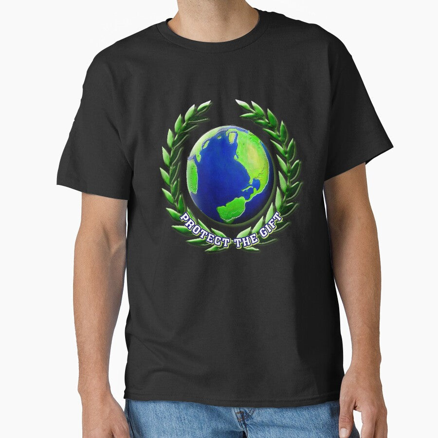 PROTECT THE GIFT earth day April 22 by AMERICAN - Adult & Kids T-Shirts, Sweatshirts & Hoodies apparel design preview 1