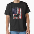 American Flag Pitbull Vintage Patriot Pittie Dog Gift - Adult & Kids T-Shirts, Sweatshirts & Hoodies apparel design preview 1