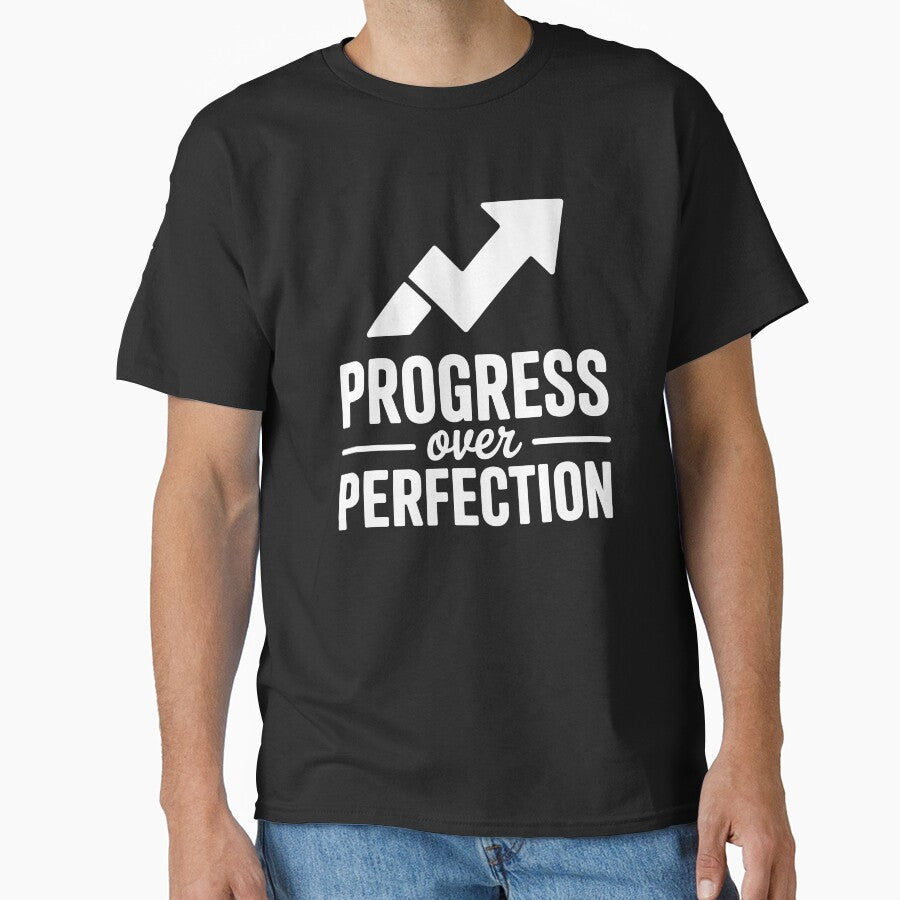 Progress Over Perfection by theartfulaspie - Adult & Kids T-Shirts, Sweatshirts & Hoodies apparel design preview 1
