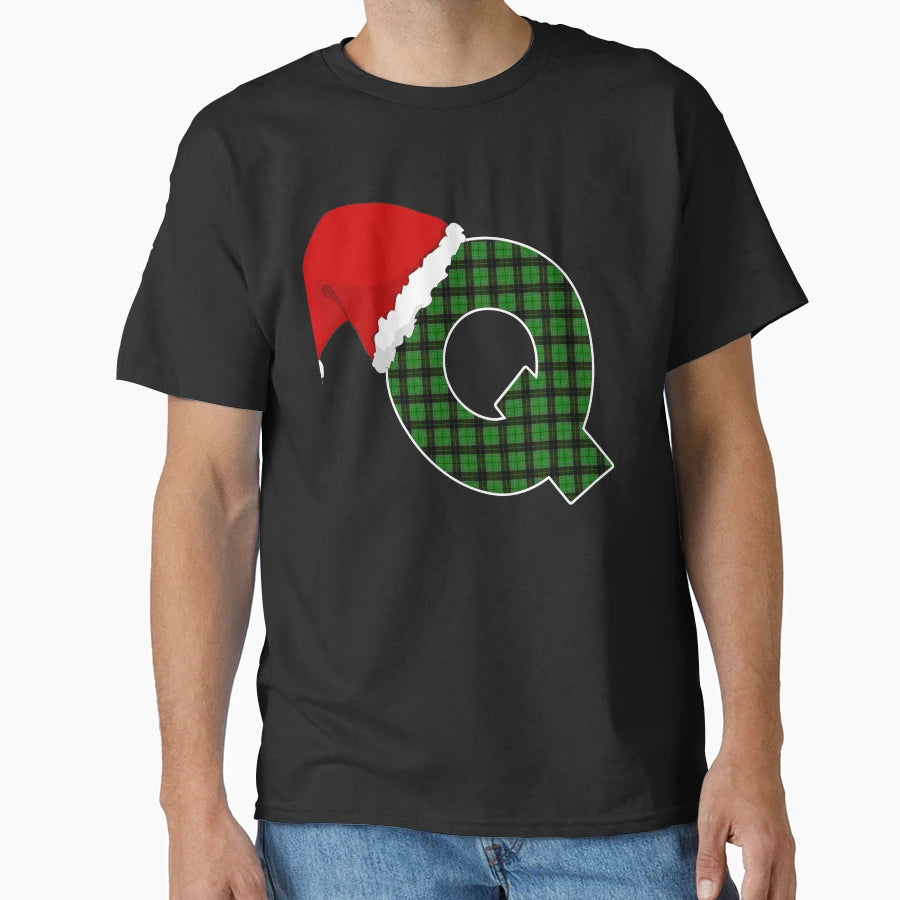 Capital Letter Q Cutest Monogram Holidays T-Shirt - Unique Graphic Unisex - T-Shirt, Sweatshirt, Hoodie