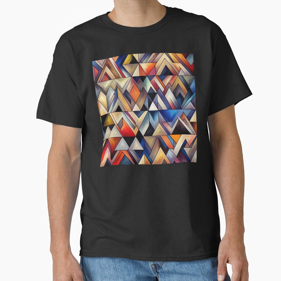 Boho Organic Shapes in Red, Yellow And Blue by DEC02 - Adult & Kids T-Shirts, Sweatshirts & Hoodies apparel design preview 1
