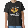 Im into fitness pizza in my mouth Funny Tuesday, Food - Adult & Kids T-Shirts, Sweatshirts & Hoodies apparel design preview 1