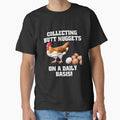 Funny Chicken Farmer Humor Collecting Butt Nuggets On - Adult & Kids T-Shirts, Sweatshirts & Hoodies apparel design preview 1