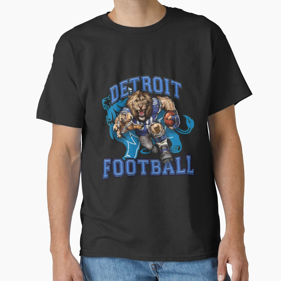 Detroit Football T-Shirt - Casual Everyday Wear Men Women - T-Shirt, Sweatshirt, Hoodie