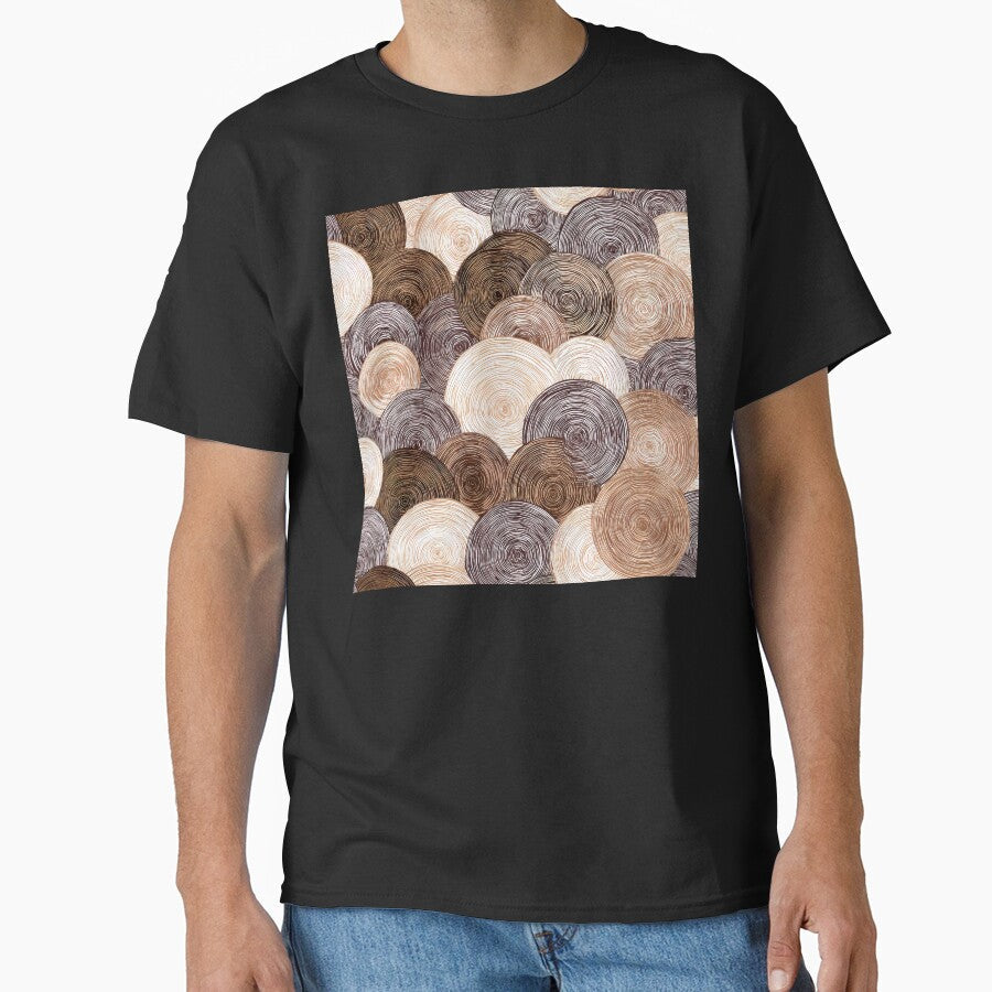 Boho Earthtones, Cream, And Cinnamon Latte Hues - Adult & Kids T-Shirts, Sweatshirts & Hoodies apparel design preview 1