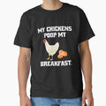 Funny Chicken Farmer Humor My Chickens Poop Breakfast - Adult & Kids T-Shirts, Sweatshirts & Hoodies apparel design preview 1