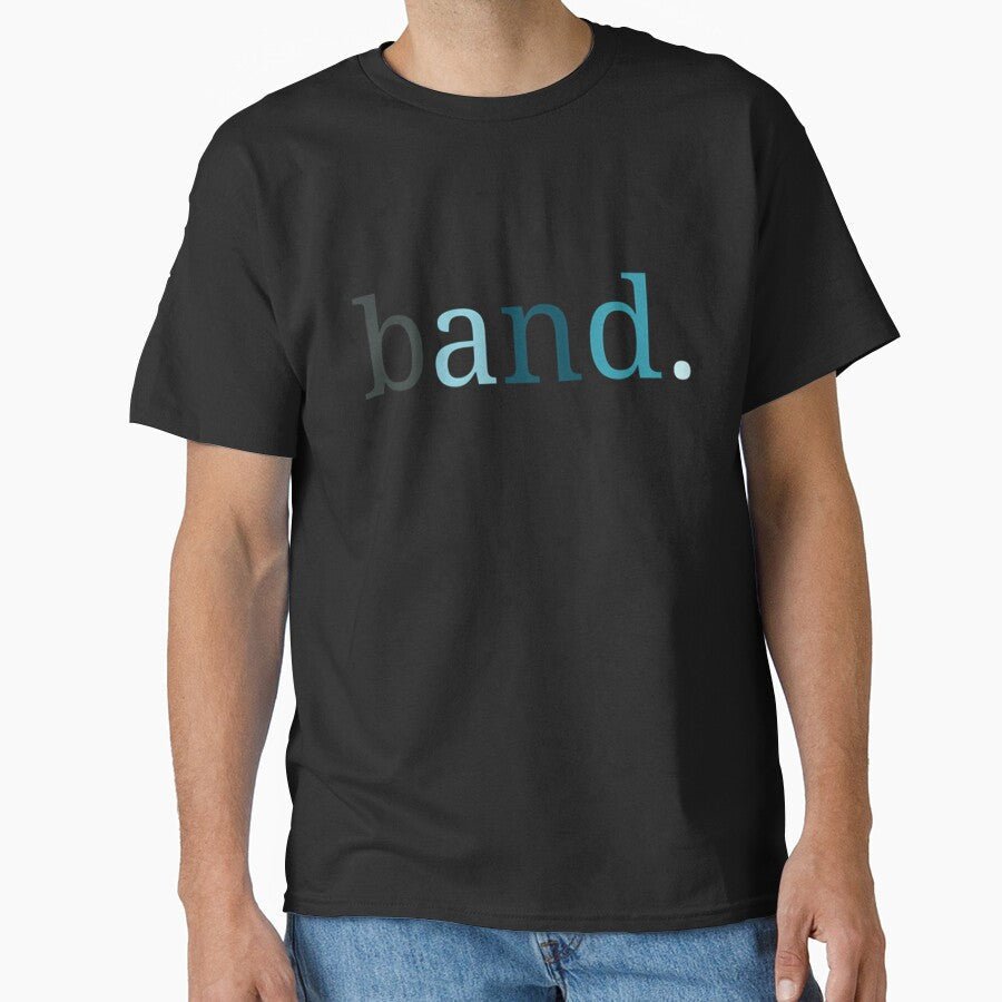 Band Blue Monochrome Title by TorokPatrik - Adult & Kids T-Shirts, Sweatshirts & Hoodies apparel design preview 1