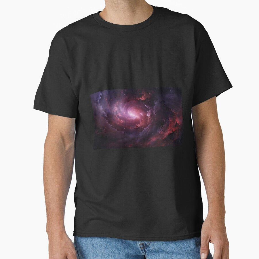 Dark Fantasy Landscape Inside a Nebula by Masterpiece - Adult & Kids T-Shirts, Sweatshirts & Hoodies apparel design preview 1