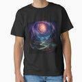 Dark Fantasy Landscape Wormhole in the Sky by - Adult & Kids T-Shirts, Sweatshirts & Hoodies apparel design preview 1