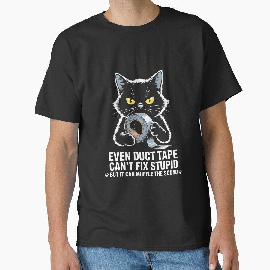 Funny Sarcastic Cat by unlehorbuson - Adult & Kids T-Shirts, Sweatshirts & Hoodies apparel design preview 1