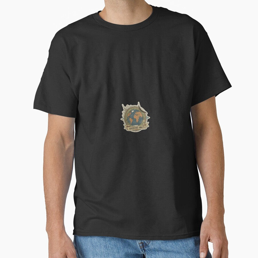 Adventure awaits sticker by hunteroflions - Adult & Kids T-Shirts, Sweatshirts & Hoodies apparel design preview 1
