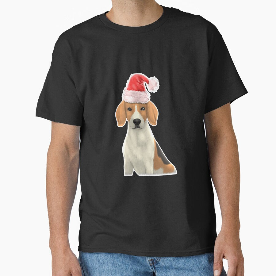 Beagle Dog Santa Claus Christmas by deanba81741 - Adult & Kids T-Shirts, Sweatshirts & Hoodies apparel design preview 1