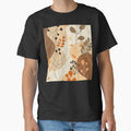 Boho Warm Earthtones Elegant Abstract Leaves Design - Adult & Kids T-Shirts, Sweatshirts & Hoodies apparel design preview 1