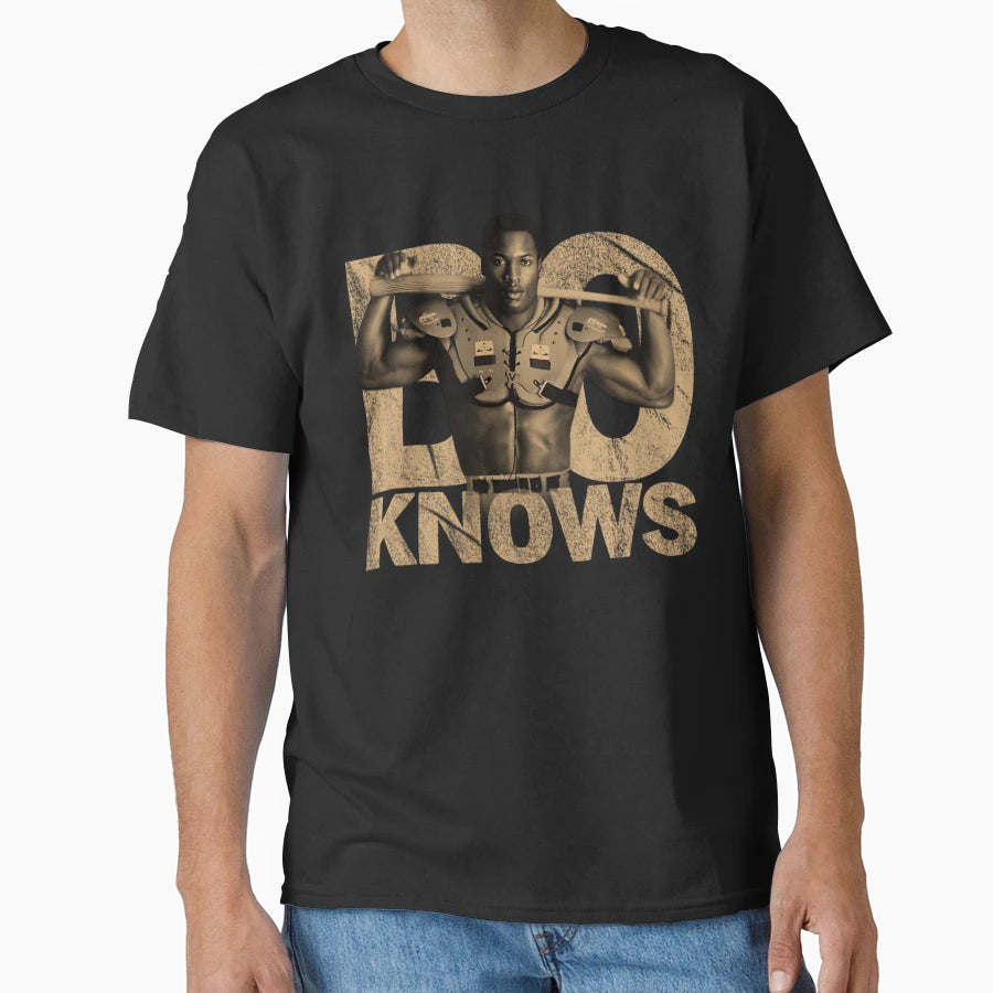 Bo Jackson Knows T-Shirt - Minimalist Print Unisex - T-Shirt, Sweatshirt, Hoodie