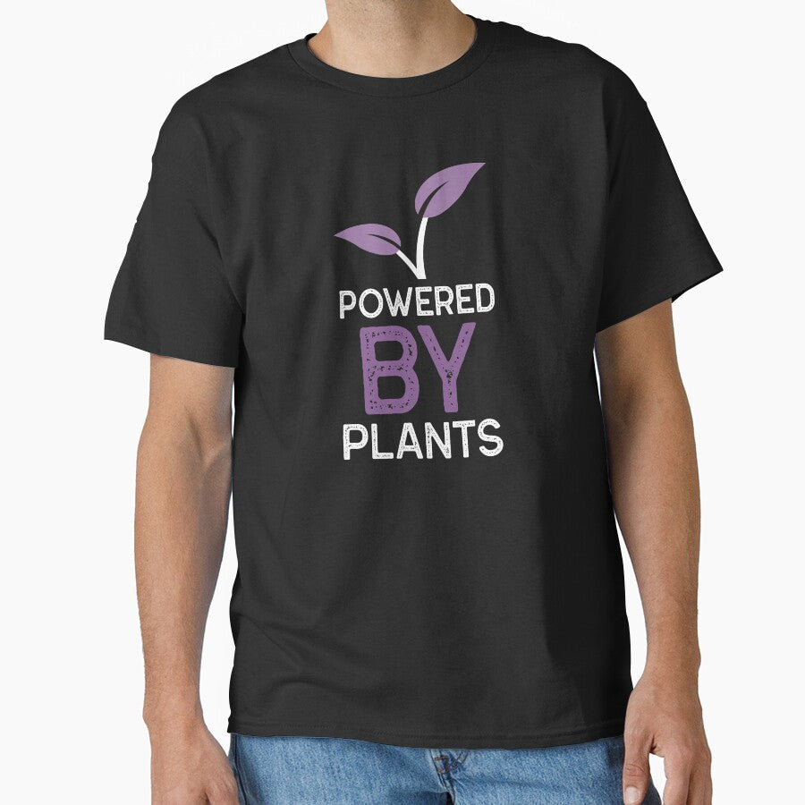 Powered By Plants GymMotivation - Adult & Kids T-Shirts, Sweatshirts & Hoodies apparel design preview 1