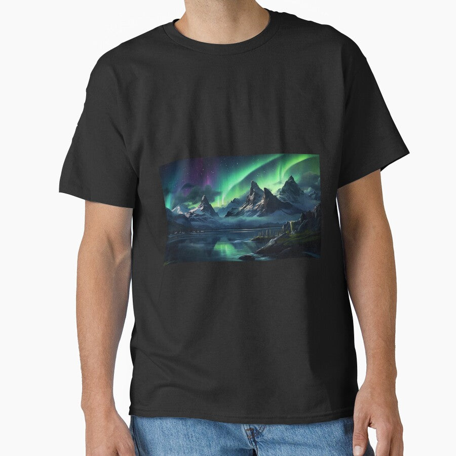 Fantasy Landscape Aurora Dreamscape by Masterpiece - Adult & Kids T-Shirts, Sweatshirts & Hoodies apparel design preview 1