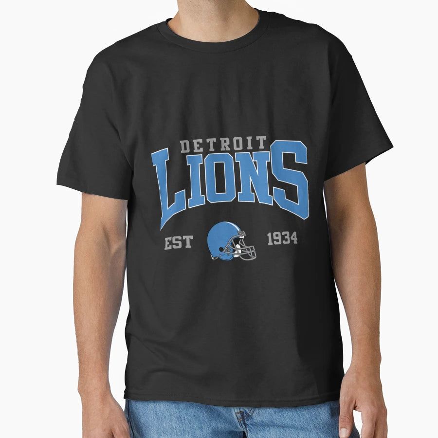 Art Detroit Lions T-Shirt - Custom Art Print Men Women - T-Shirt, Sweatshirt, Hoodie