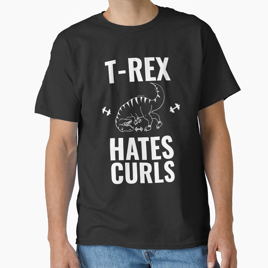 T-rex hates fitness by RPHDesigns - Adult & Kids T-Shirts, Sweatshirts & Hoodies apparel design preview 1
