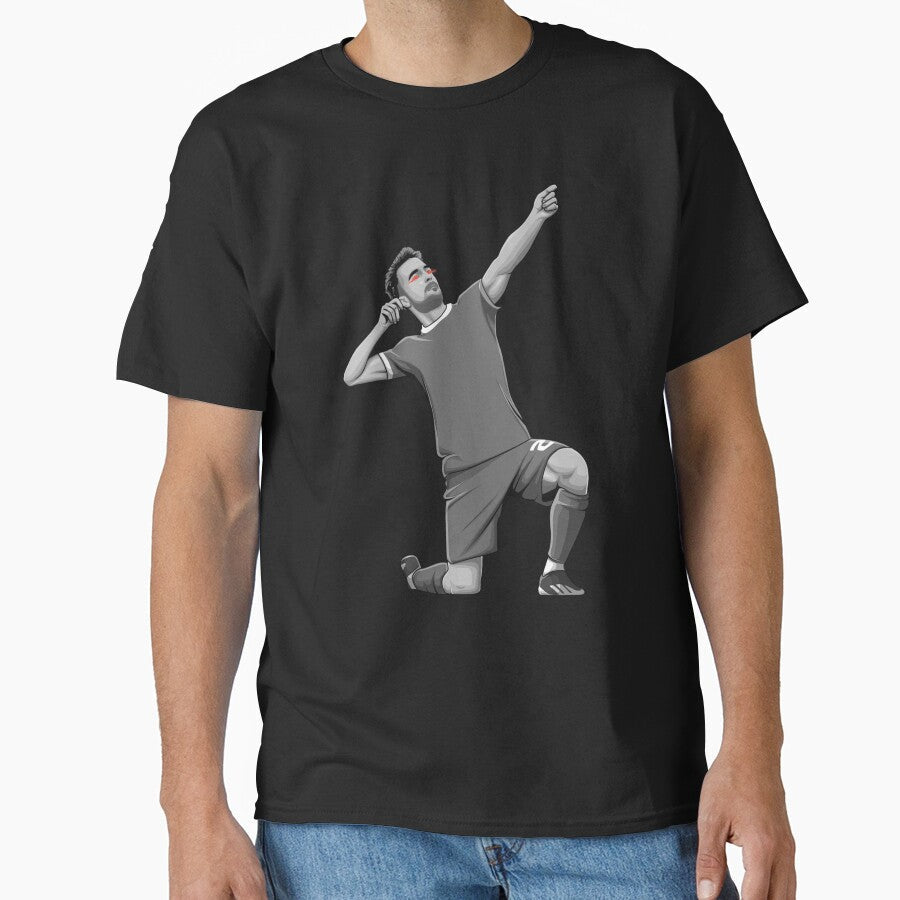 Diogo Jota Black and White Version by Aldduardo - Adult & Kids T-Shirts, Sweatshirts & Hoodies apparel design preview 1
